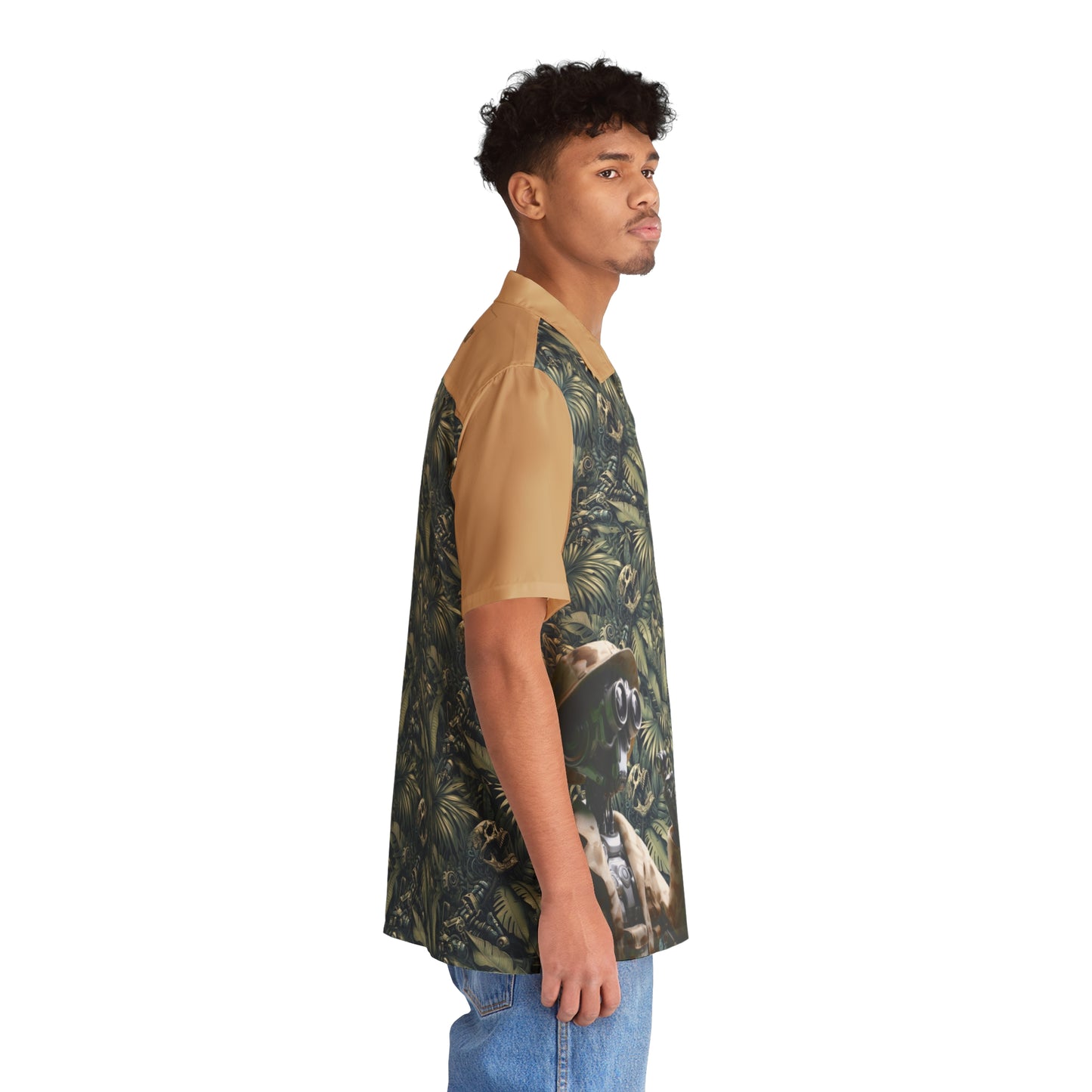 "Explorer of the Digital Canopy" Men's Hawaiian Shirt