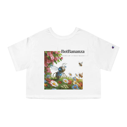 Champion "Botanical Bees" Women's Cropped T-Shirt