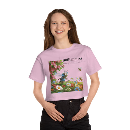 Champion "Botanical Bees" Women's Cropped T-Shirt