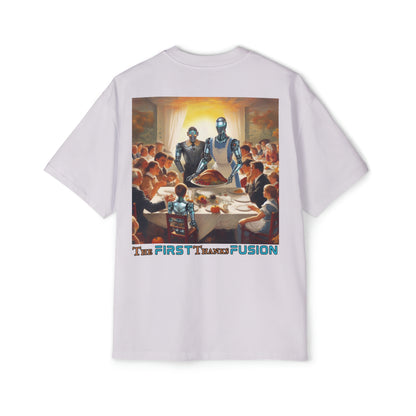 "The First ThanksFusion" Men's Heavy Oversized Tee