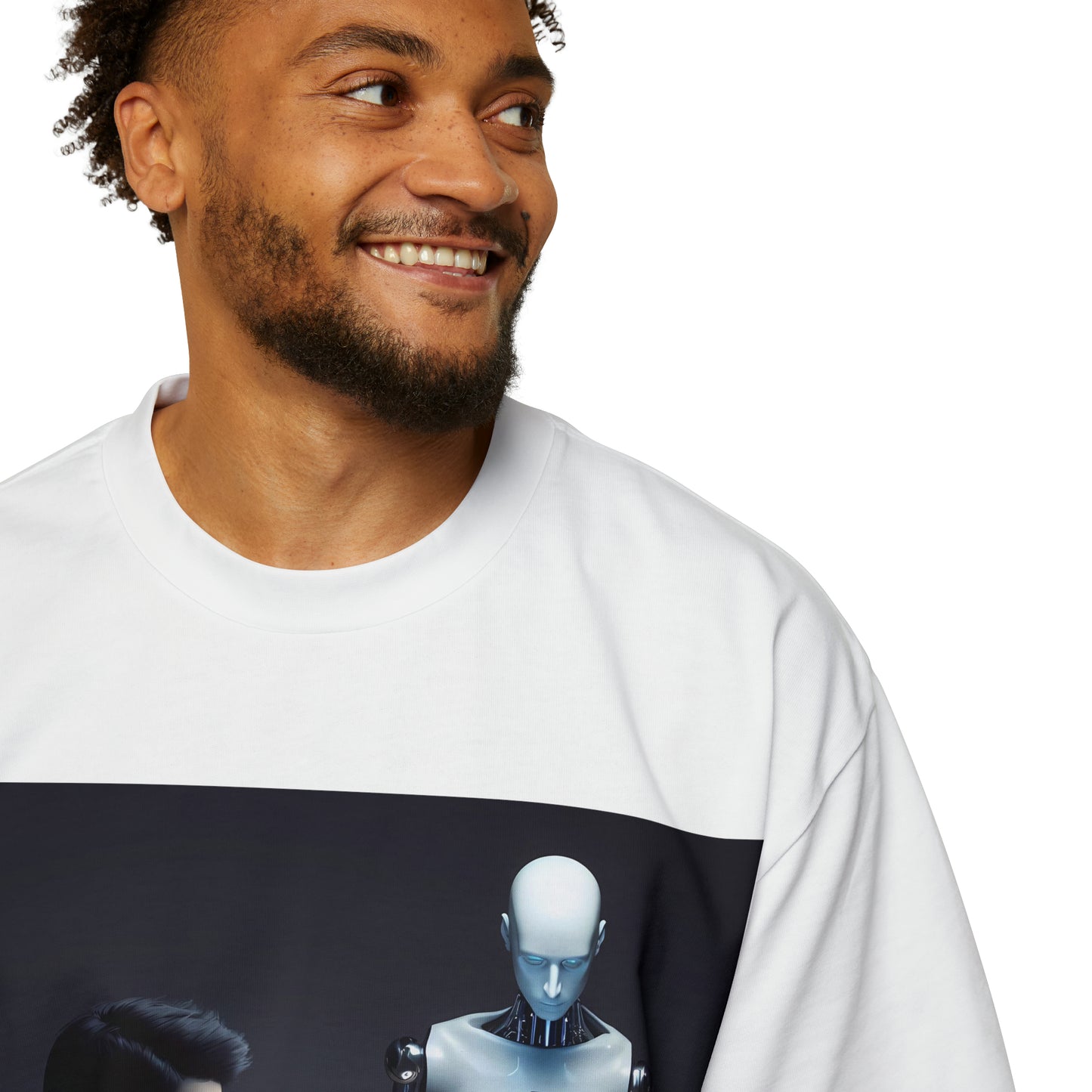 "Digital Couch Companions" Men's Heavy Oversized Tee