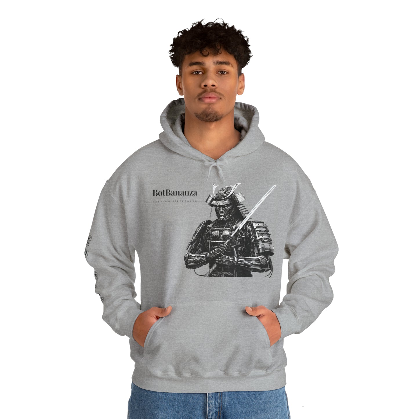 "Cybernetic Crimson Summit" Heavy Blend™ Hooded Sweatshirt