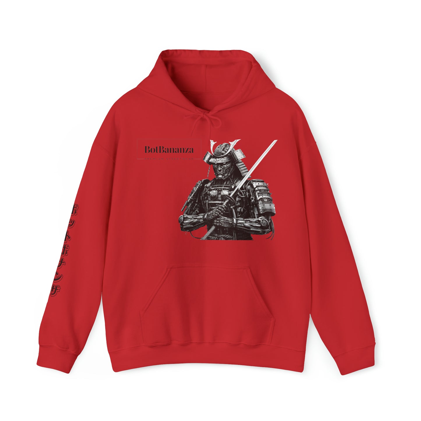 "Cybernetic Crimson Summit" Heavy Blend™ Hooded Sweatshirt