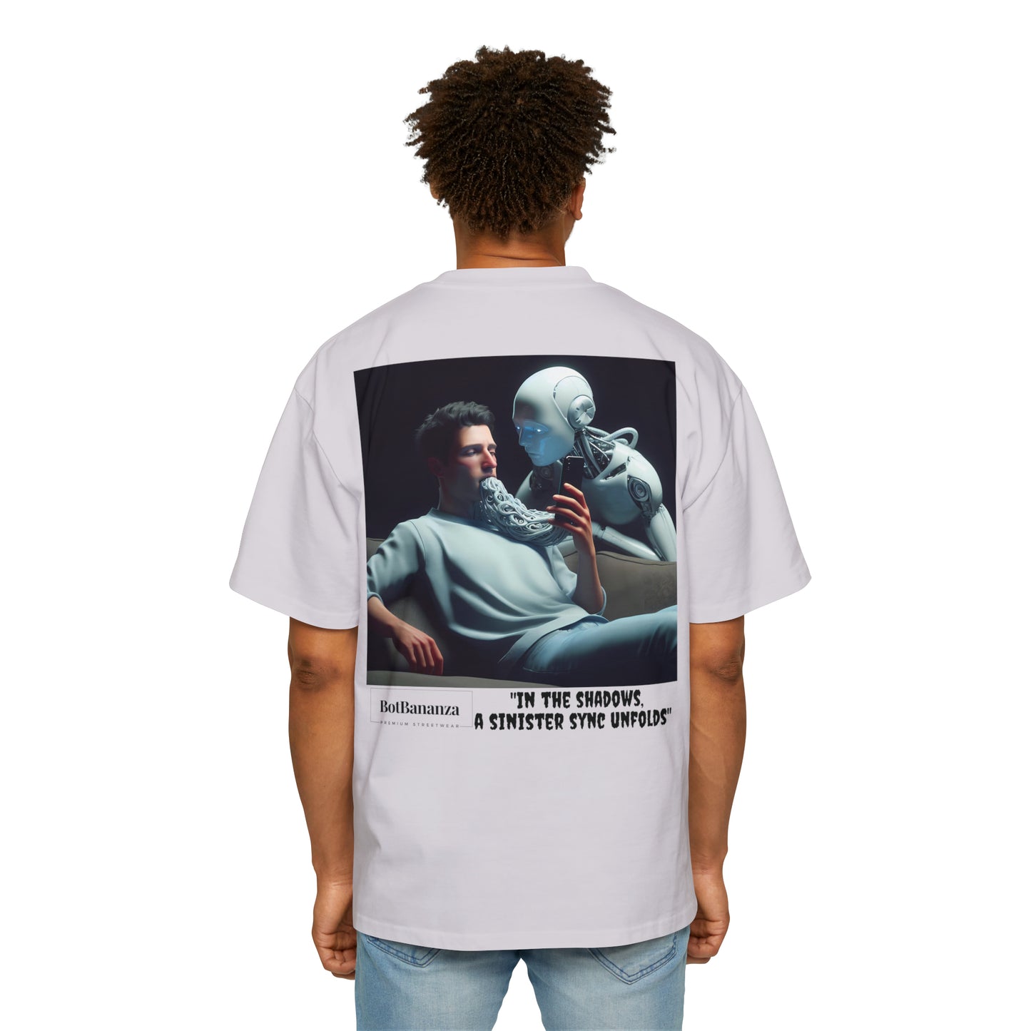 "Digital Couch Companions" Men's Heavy Oversized Tee