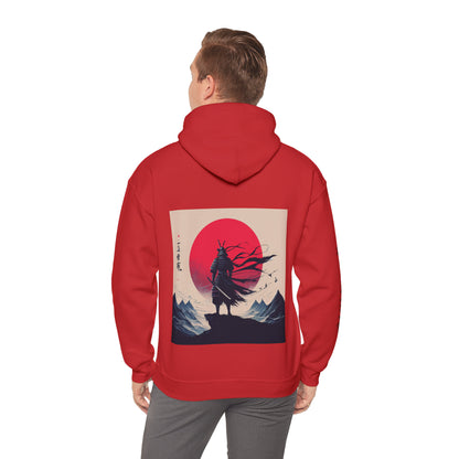 "Cybernetic Crimson Summit" Heavy Blend™ Hooded Sweatshirt