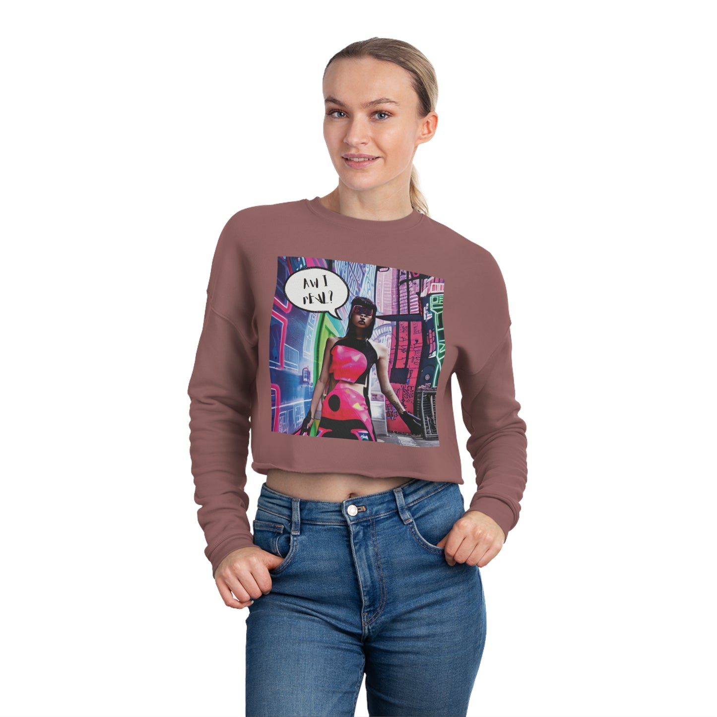 The Real? Women's Cropped Sweatshirt