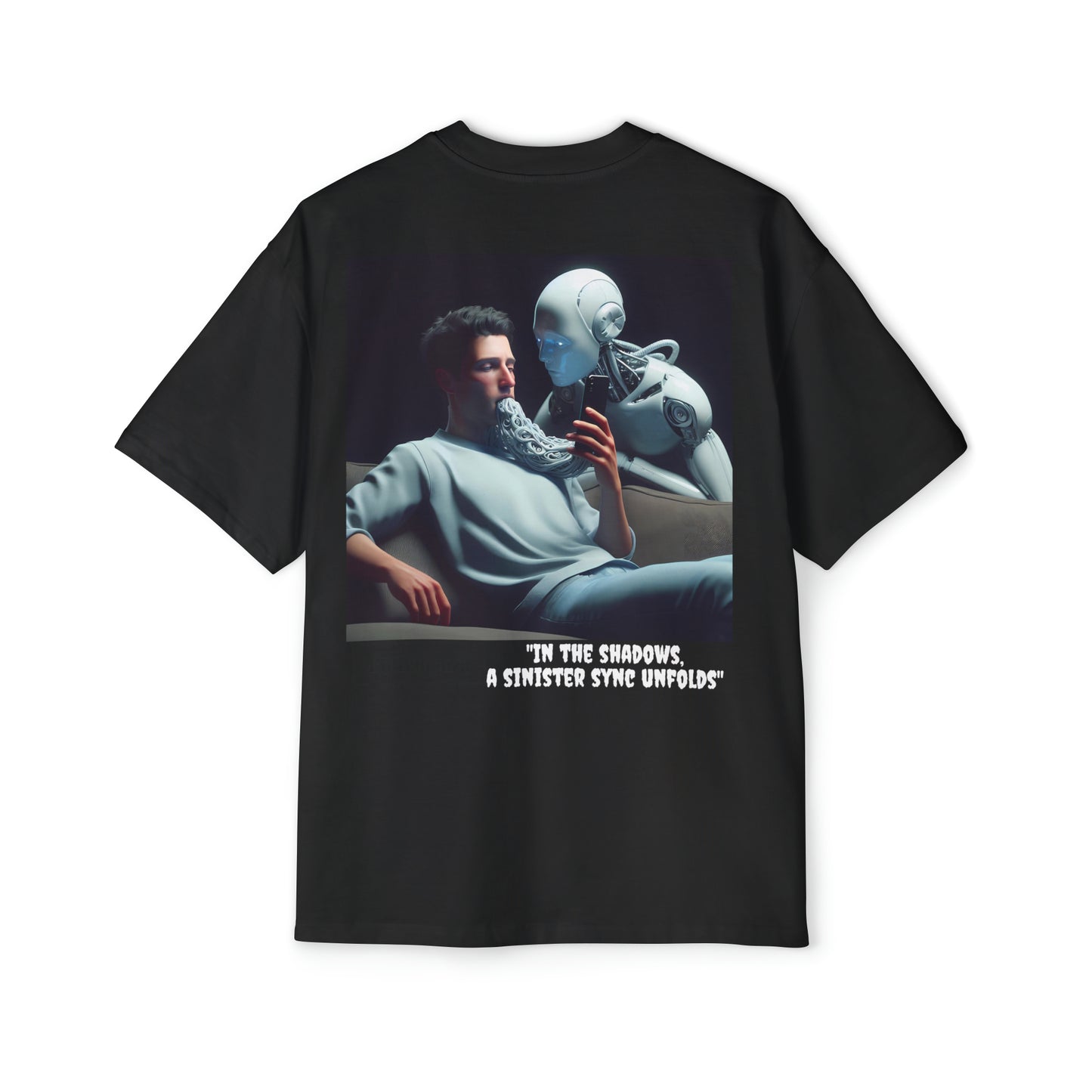 "Digital Couch Companions" Men's Heavy Oversized Tee