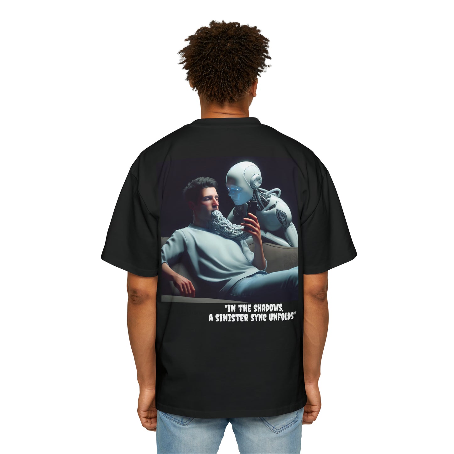 "Digital Couch Companions" Men's Heavy Oversized Tee