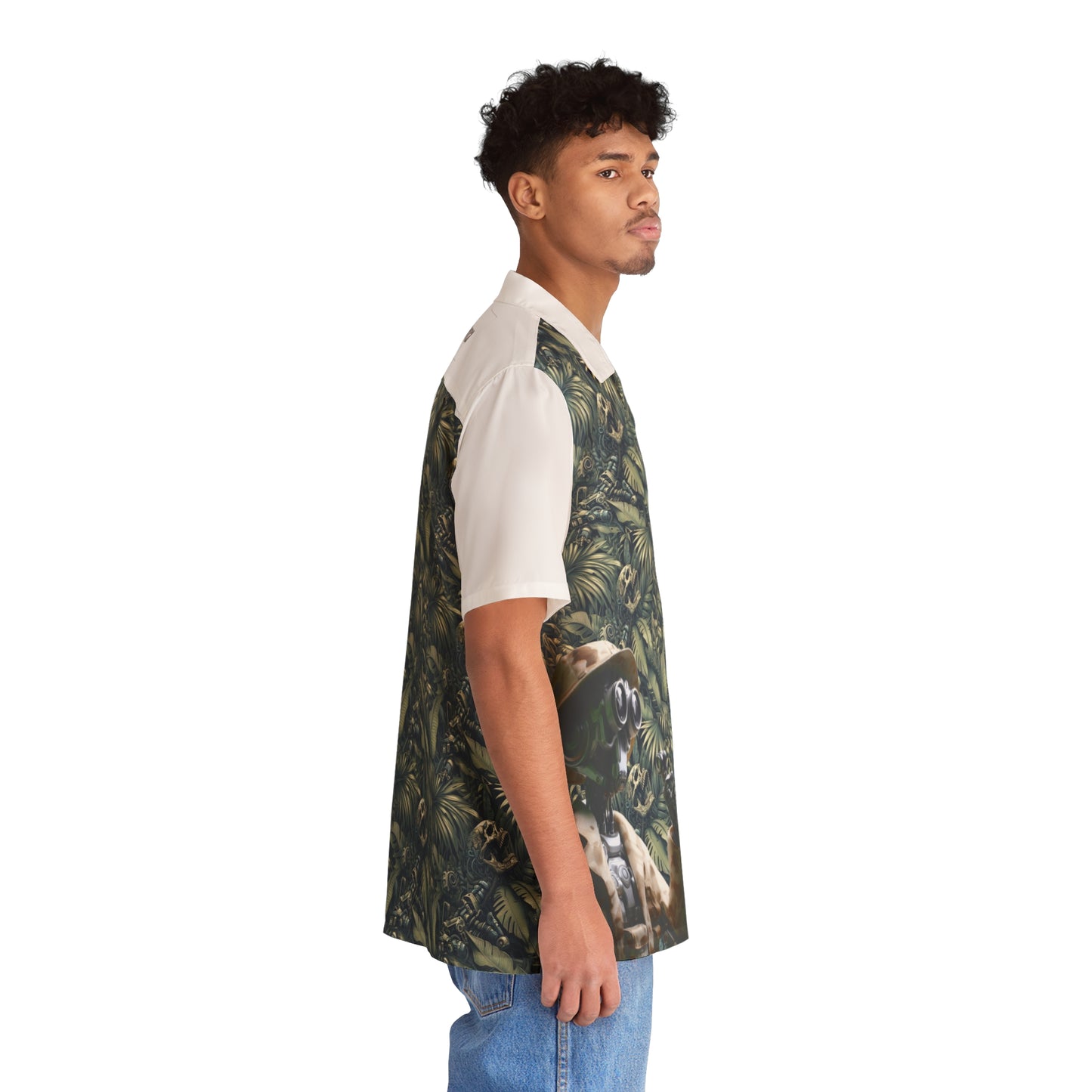 "Explorer of the Digital Canopy" Men's Hawaiian Shirt