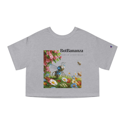 Champion "Botanical Bees" Women's Cropped T-Shirt