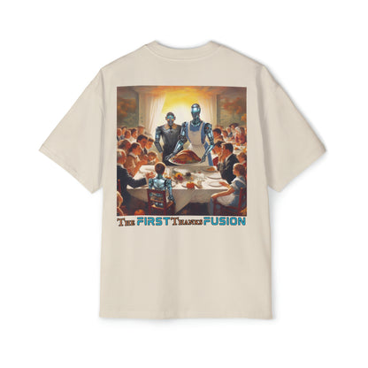 "The First ThanksFusion" Men's Heavy Oversized Tee