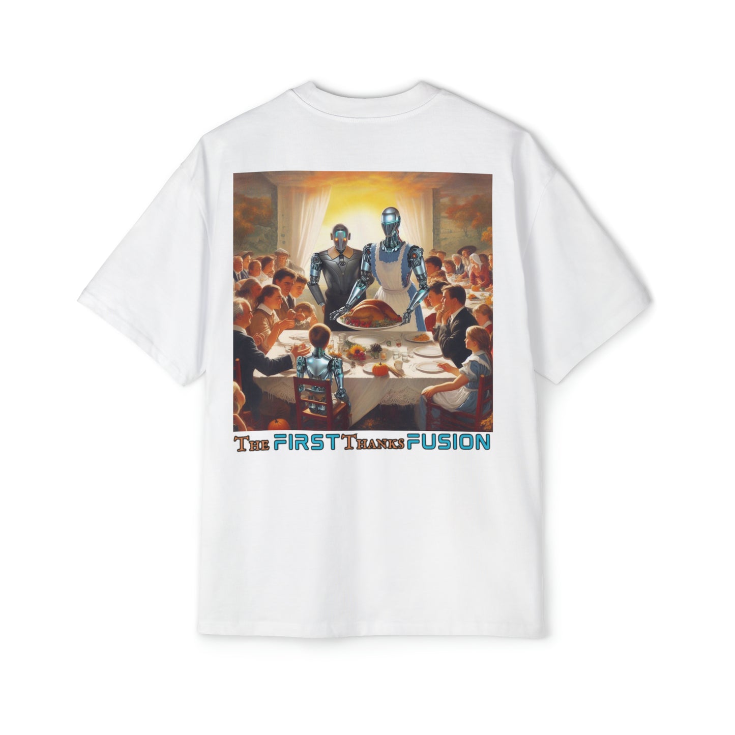 "The First ThanksFusion" Men's Heavy Oversized Tee