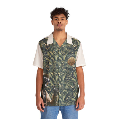 "Explorer of the Digital Canopy" Men's Hawaiian Shirt