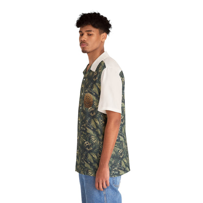 "Explorer of the Digital Canopy" Men's Hawaiian Shirt