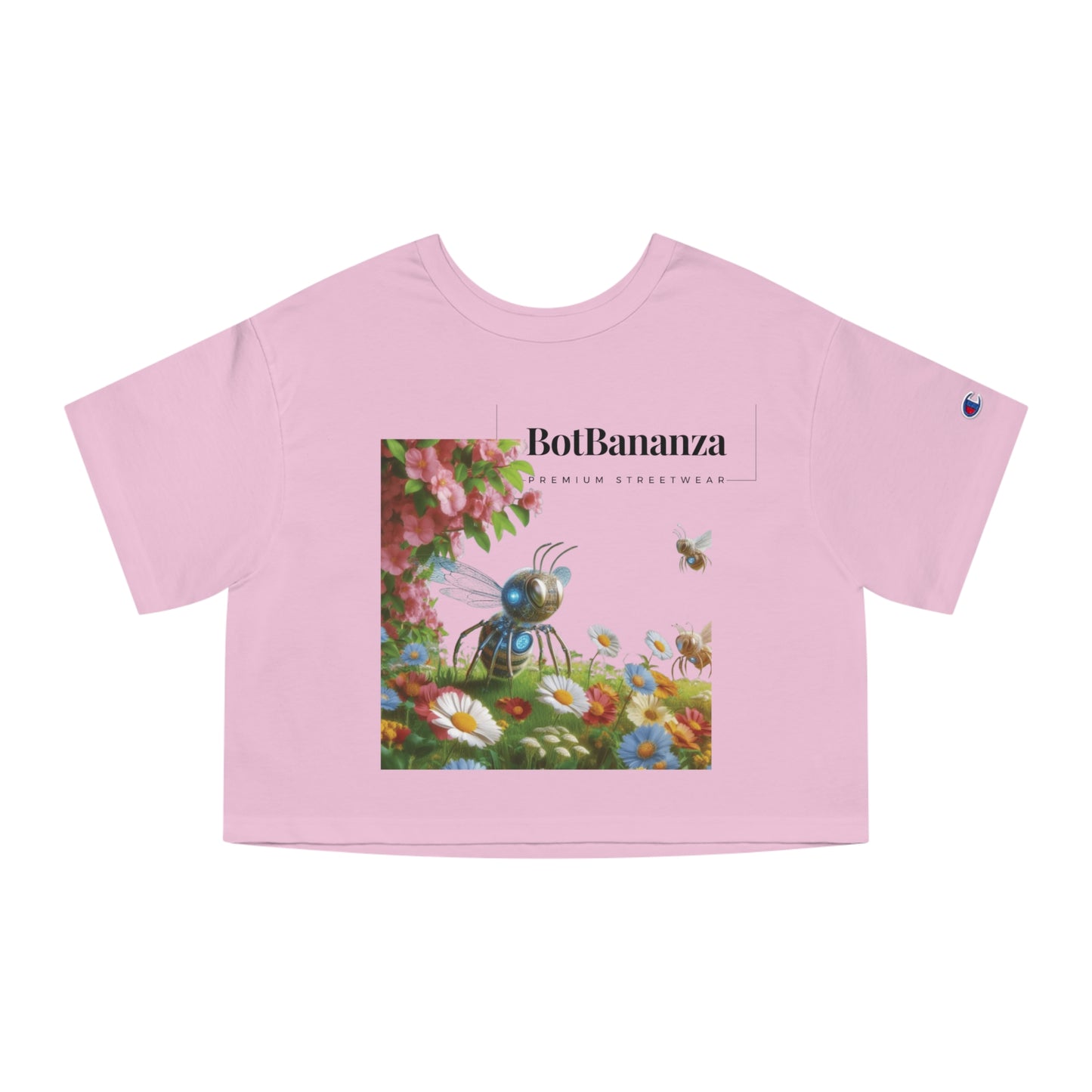 Champion "Botanical Bees" Women's Cropped T-Shirt